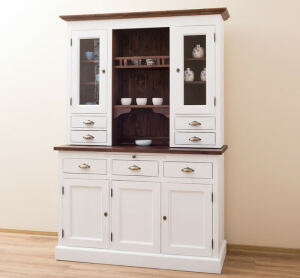 Landhausstil Buffetschrank weiß-braun, Shabby Chic