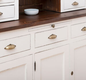 Landhausstil Buffetschrank weiß-braun, Shabby Chic