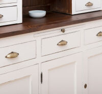 Landhausstil Buffetschrank weiß-braun, Shabby Chic