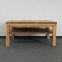Couchtisch Wildeiche 100x100cm mit Ablagefach
