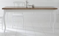 Landhaus Esstisch 180 cm mit geschwungenen Beinen