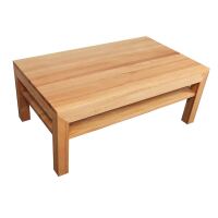 Couchtisch 120x70cm aus Kernbuche mit Ablagefach