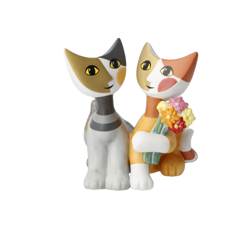 Figur Rosina Wachtmeister - Katzen Mazzo di fiori