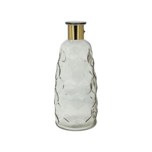 Hohe Glasvase grau Golden Smoke - 30,5 cm