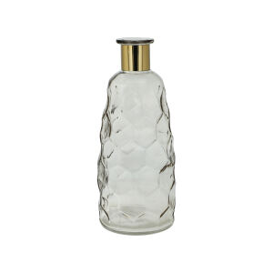 Hohe Glasvase grau Golden Smoke - 30,5 cm