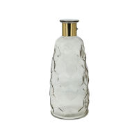 Hohe Glasvase grau Golden Smoke - 30,5 cm