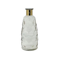 Hohe Glasvase grau Golden Smoke - 30,5 cm
