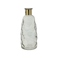 Hohe Glasvase grau Golden Smoke - 30,5 cm