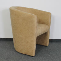 Vintage Cocktailsessel Lederoptik Sand