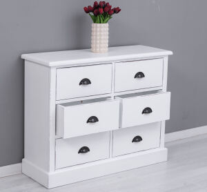 Holz Kommode im Landhausstil mit Schubladen