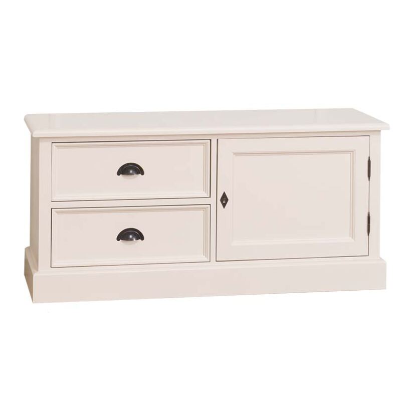 Kleines TV-Sideboard Lyon im Landhausstil lackiert