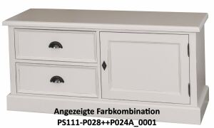 Kleines TV-Sideboard Lyon im Landhausstil lackiert