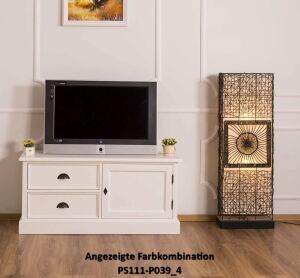 Kleines TV-Sideboard Lyon im Landhausstil lackiert
