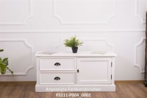 Kleines TV-Sideboard Lyon im Landhausstil lackiert
