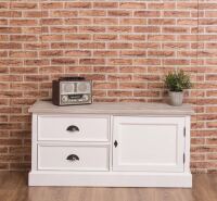 Kleines TV-Sideboard Lyon im Landhausstil lackiert