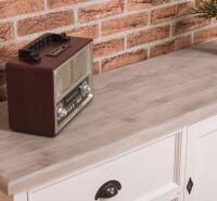 Kleines TV-Sideboard Lyon im Landhausstil lackiert