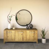 Langes Sideboard aus Massiver Wildeiche