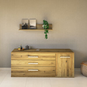 Sideboard Wildeiche geölt 3 Schubladen