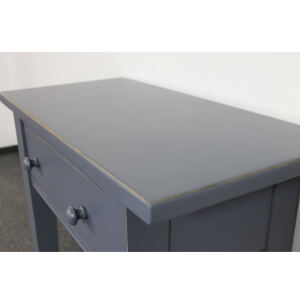 Blauer Konsolentisch mit Schublade Vintage