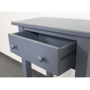 Blauer Konsolentisch mit Schublade Vintage