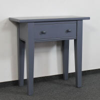 Blauer Konsolentisch mit Schublade Vintage
