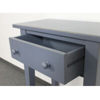Blauer Konsolentisch mit Schublade Vintage