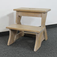 Holz Tritthocker Vintage 2 Stufen