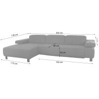 Eckcouch Cosy ES Brand mit Relaxfunktion