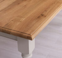 Esstisch Shabby Chic Landhausstil (180cm) - Eichenplatte