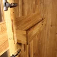 Hochwertiger Kleiderschrank Wildeiche massiv