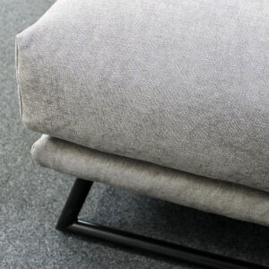 Polstersofa Riva ES Brand, Flachgewebe hellgrau