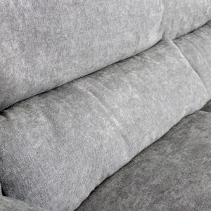 Polstersofa Riva ES Brand, Flachgewebe hellgrau