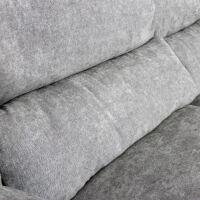 Polstersofa Riva ES Brand, Flachgewebe hellgrau