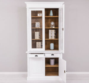Landhaus Esszimmerschrank Shabby Chic weiß