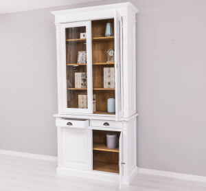 Landhaus Esszimmerschrank Shabby Chic weiß