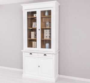 Landhaus Esszimmerschrank Shabby Chic weiß