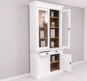 Landhaus Esszimmerschrank Shabby Chic weiß