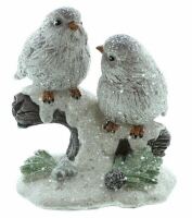 Dekofigur Vogelpaar "Schnee"