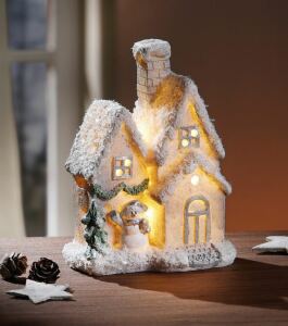 Winterhaus LED beleuchtet