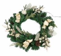 Türkranz Weihnachten beleuchtet
