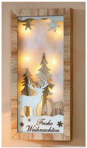 LED-Bild "Frohe Weihnachten"