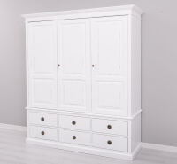 Landhaus Kleiderschrank mit Schubladen, Shabby Chic