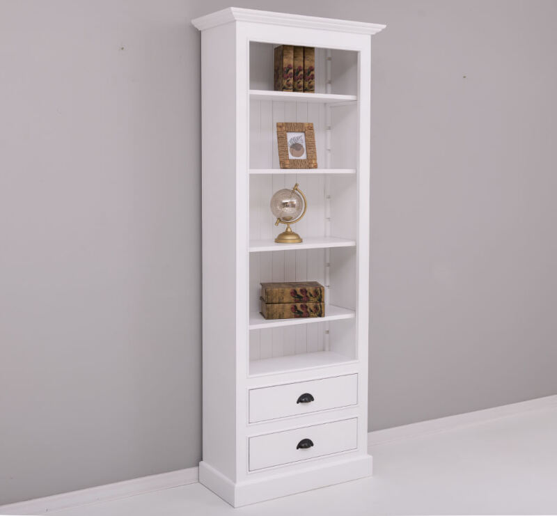 Landhaus Bücherregal mit Schubladen