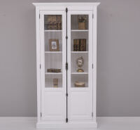 Büchervitrine Landhausstil weiß