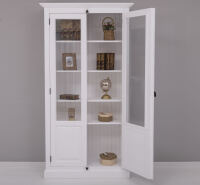 Büchervitrine Landhausstil weiß