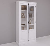 Büchervitrine Landhausstil weiß