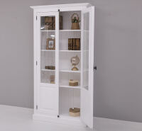 Büchervitrine Landhausstil weiß
