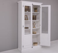Büchervitrine Landhausstil weiß