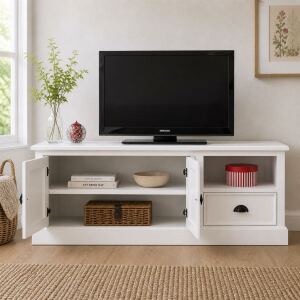 Landhaus TV-Board weiß
