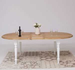Ovaler Esstisch zum Ausziehen 180-220cm